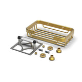 TileWare Promessa Rectangular Soap Basket Small Matte Gold