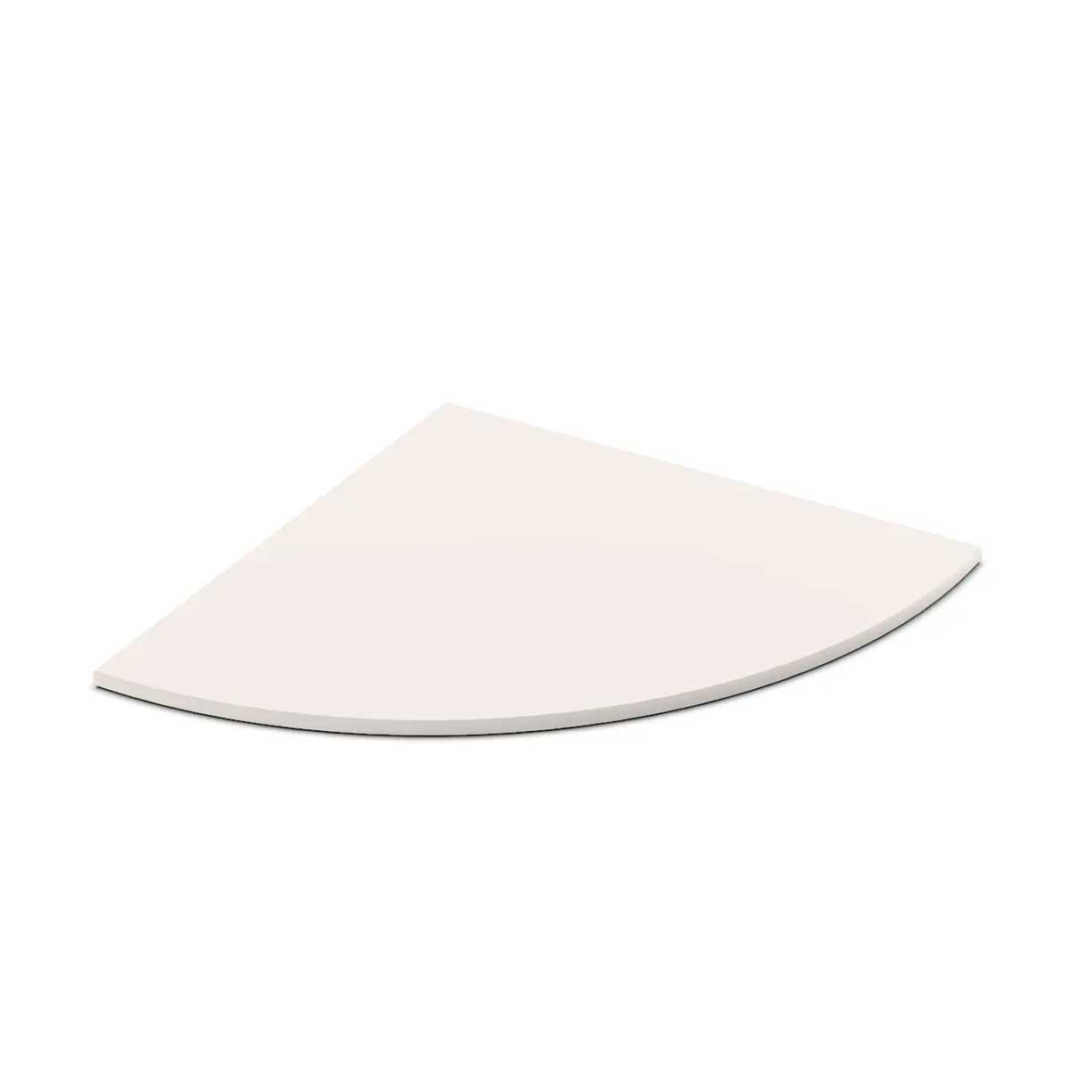TileWare Boundless Floating Seat 18 Inch Acrylic Solid Surface Bone