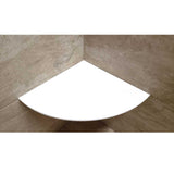 TileWare Floating Seat Aluminum Rough-In Only 18 Inch Plate With Bonded Fleece
