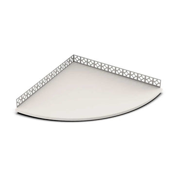 Tileware Boundless Pre-sloped Anchor Flange Floating Seat 18 inch Super Bone