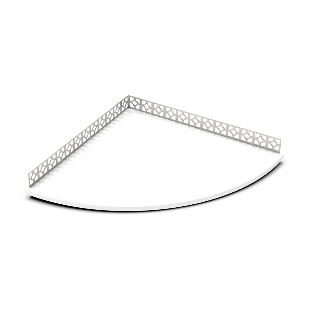 Tileware Boundless Pre-sloped Anchor Flange Floating Seat 18 inch