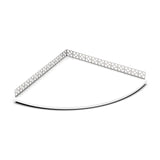 Tileware Boundless Pre-sloped Anchor Flange Floating Seat 18 inch