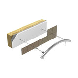 TileWare 3D for Towel bars and Grab Bars showing layers on how to install