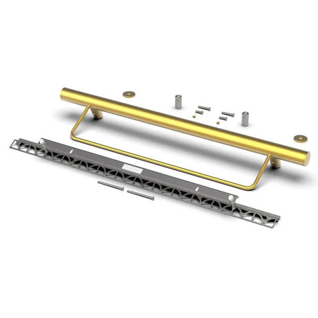 TileWare Combo Straight ADA Grab 24 Contemporary Brushed Gold