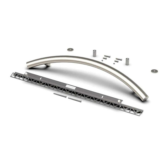 TileWare Radius ADA Grab Bar 24  Victoria Series Brushed Nickel