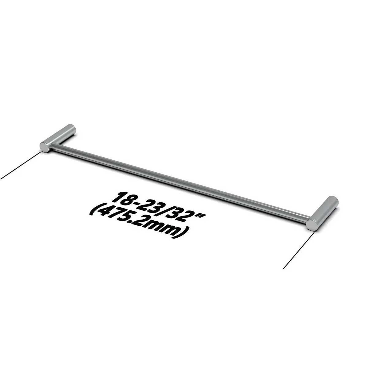 TileWare Towel Bar Promessa Series Diagram 