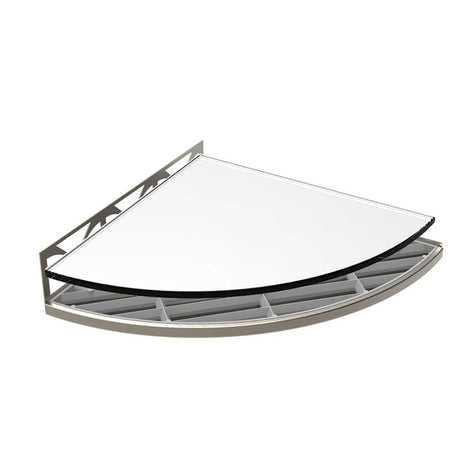 TileWare Structural Surfaces Claddy T-Shelf Glass shelf Canvas