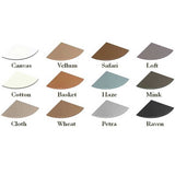 TileWare Structural Surfaces Claddy T-Shelf Glass color chart
