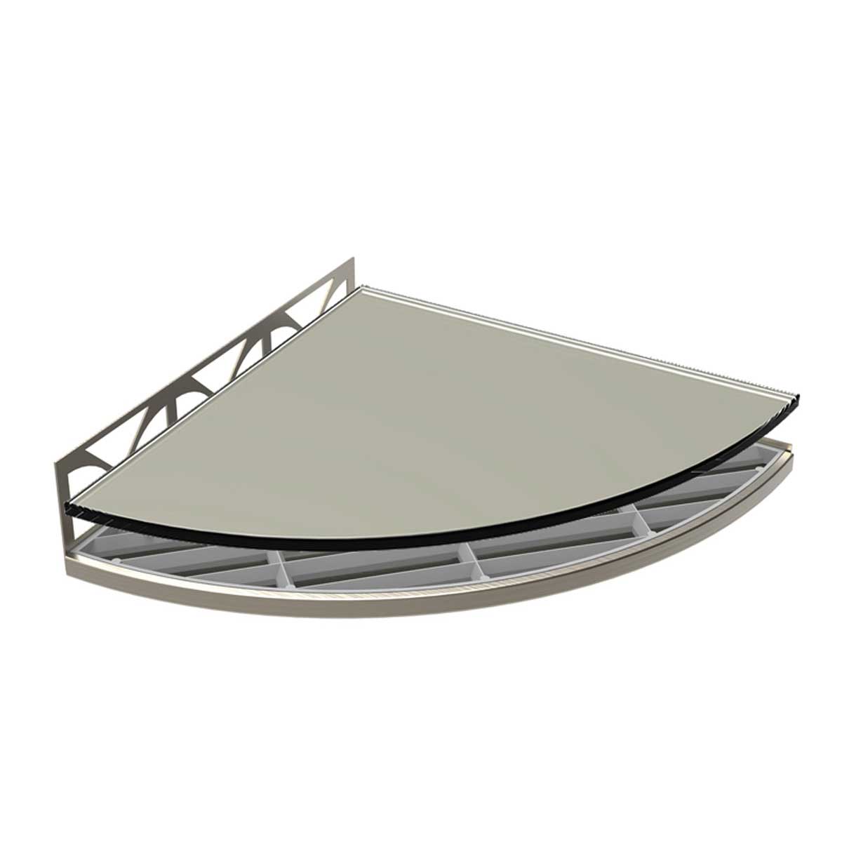 TileWare Structural Surfaces Claddy T-Shelf Glass shelf Loft