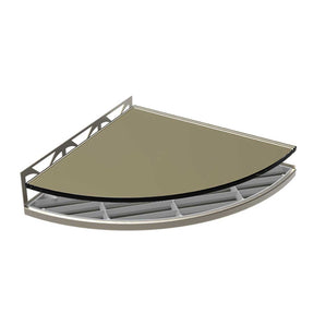 TileWare Structural Surfaces Claddy T-Shelf Glass shelf Mink