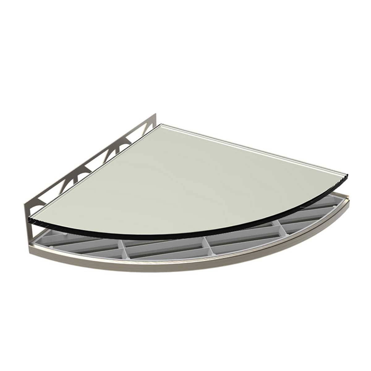 TileWare Structural Surfaces Claddy T-Shelf Glass shelf Petra