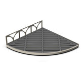 TileWare Structural Surfaces Claddy T-Shelf Brushed Nickel