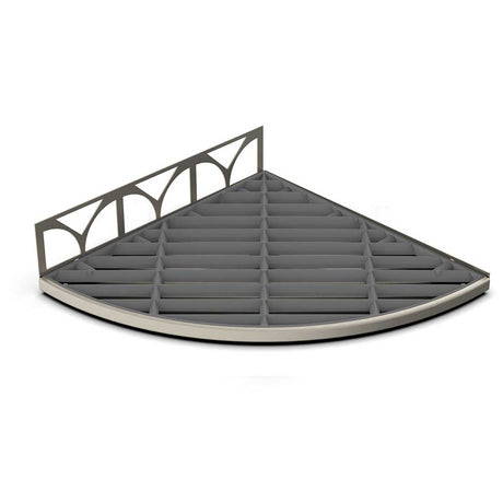 TileWare Structural Surfaces Claddy T-Shelf Brushed Nickel