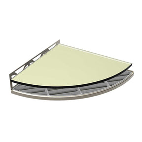 TileWare Structural Surfaces Claddy T-Shelf Glass shelf Vellum