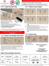 TileWare Promessa Series Toilet Paper Holders - Installation Instructions