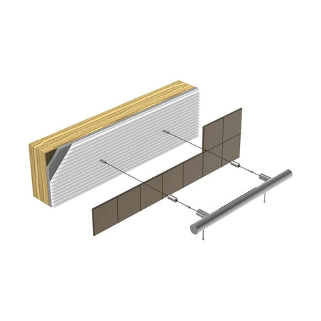 TileWare 3D for Towel bars and Grab Bars showing finished layers on how to install