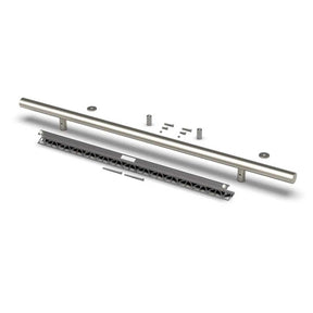 TileWare Straight ADA Grab Bar  Victoria Series Brushed Nickel