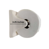 Side Depth of Ceramic Recessed Toilet Paper Holder - 3.25 in
