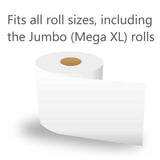 Fits Standard Toilet Paper Roll - Recessed Ceramic Holder with 7.5 in x 5 in Front Opening