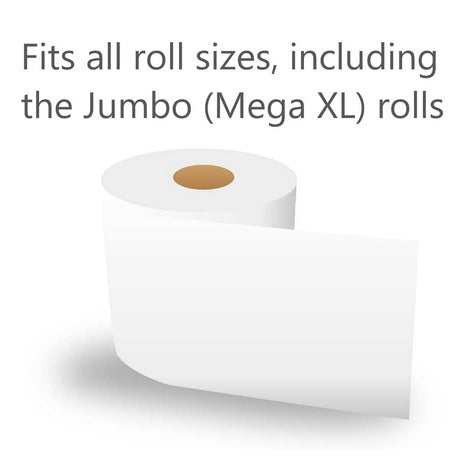 Fits Standard Toilet Paper Roll - Recessed Ceramic Holder with 7.5 in x 5 in Front Opening