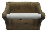 Travertine Toilet Tissue Holder - Brown