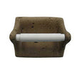 6 x 5 inch Travertine Toilet Tissue Holder - Brown