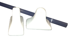 Ceramic Glaze Towel Bar Holder White Glossy