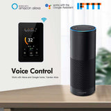 TTE-715W smart WiFi touchscreen thermostat with Alexa and Google Home voice control