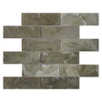 Alpine Meadow matte glass mosaic tile kitchen backsplash