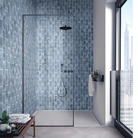 Tundra Artic Wave mosaic tile for contemporary kitchen walls