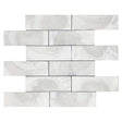 Snowbird matte glass mosaic tile kitchen backsplash