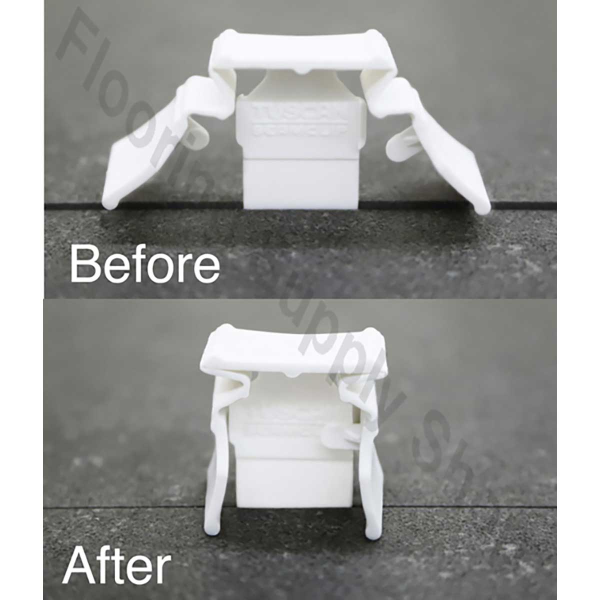 One piece tile spacer and leveling system for large format tile