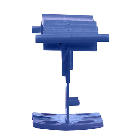 Blue tile leveling clips for 1/32 grout joints and floor tile