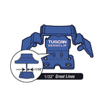Tuscan TruSpace Blue SeamClip for wall and floor tile leveling