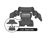 Tuscan TruSpace White SeamClip for wall and floor tile leveling