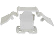 Tuscan White SeamClip tile leveling system for thin porcelain tile