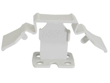 Tuscan White SeamClip tile leveling system for thin porcelain tile