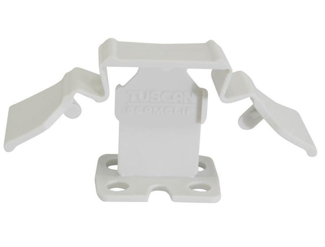 Tuscan White SeamClip tile leveling system for thin porcelain tile