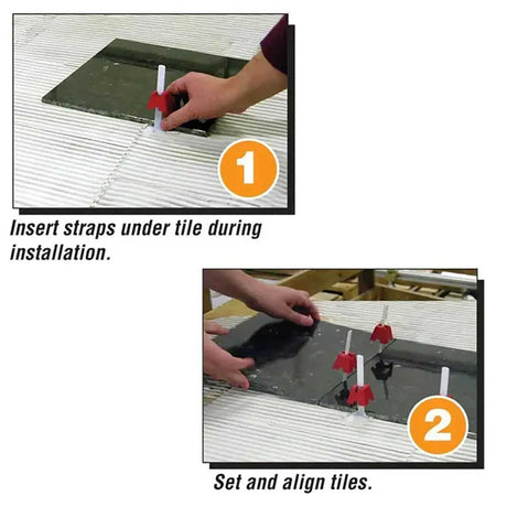 Tuscan Tile Leveling System How to Install step 1 and 2