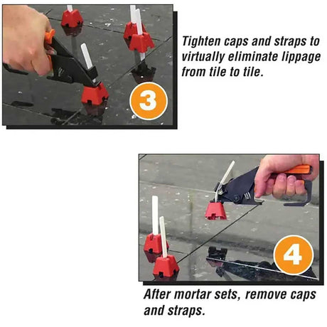 Tuscan Tile Leveling System How to Install step 3 and 4
