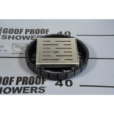 QuickPitch Universal Center Ring for Square Drain 10 inch