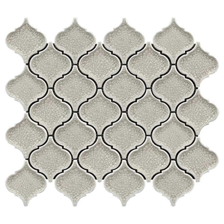 Burano Lace crackle glass porcelain arabesque mosaic tile
