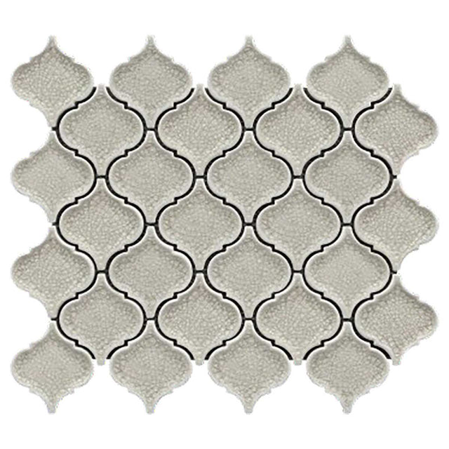 Burano Lace crackle glass porcelain arabesque mosaic tile