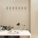 Arabesque glass mosaic tile for kitchen backsplash installation