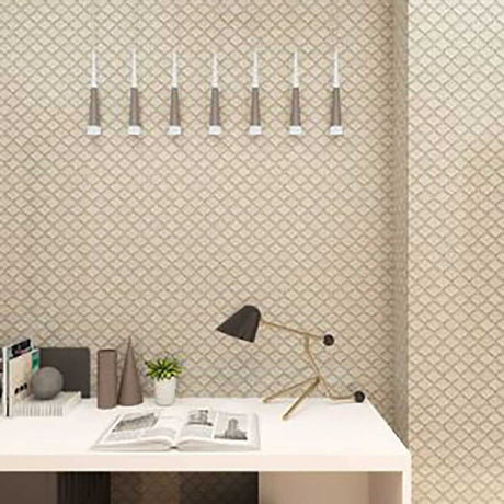 Arabesque glass mosaic tile for kitchen backsplash installation