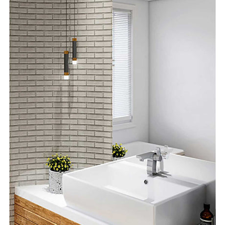 Decorative interlock mosaic tile for bathroom wall installations