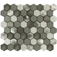 Mt Sterling Blend interlock aluminum glass mosaic tile