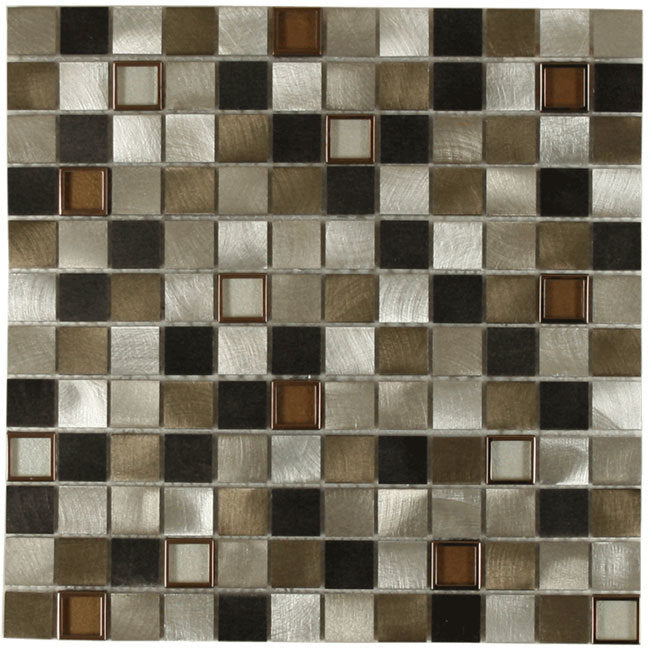 Victorian Metal Mosaic with Touch of Copper