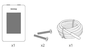 Warmup EZPT programmable thermostat package contents