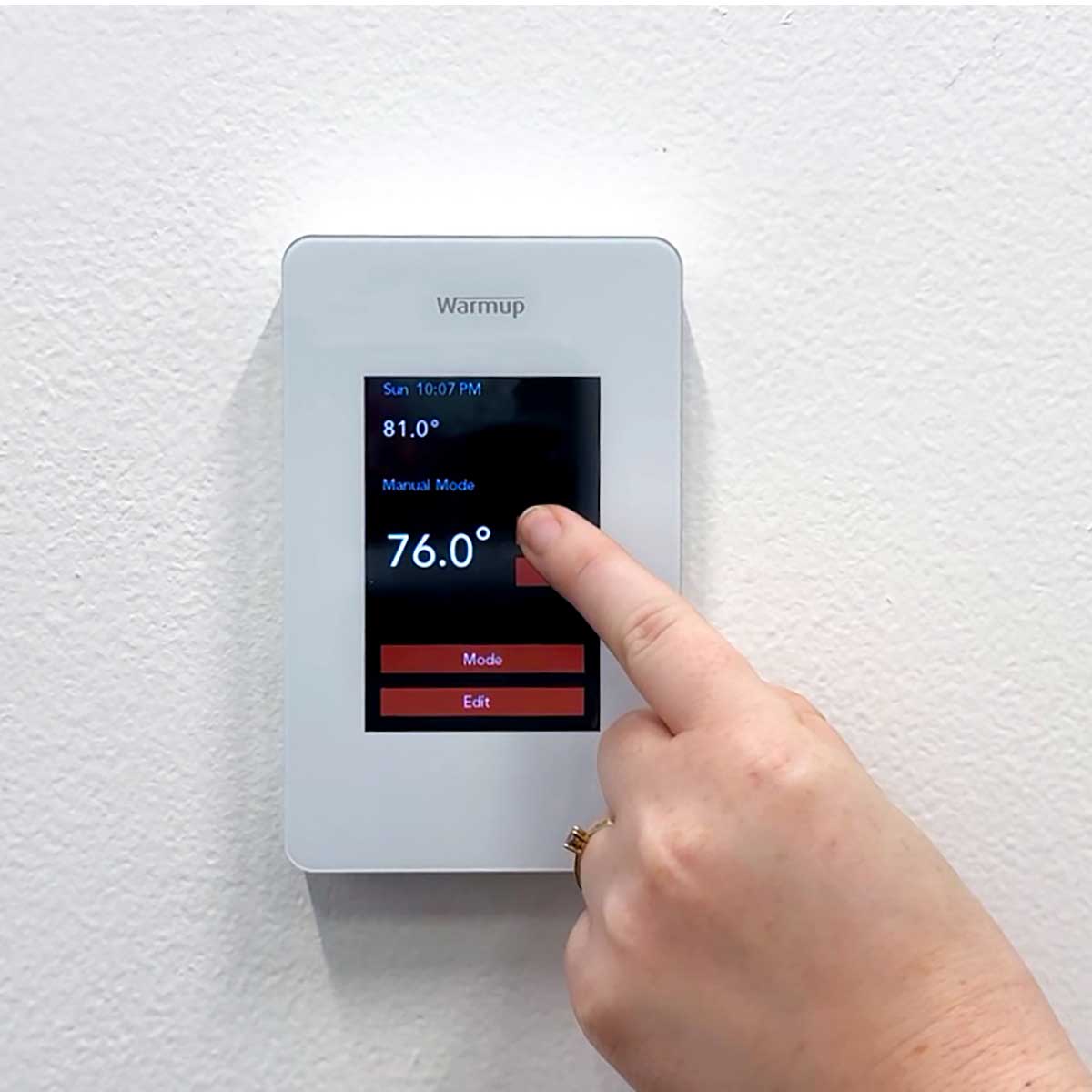 Warmup EZPT touchscreen programmable floor heating thermostat